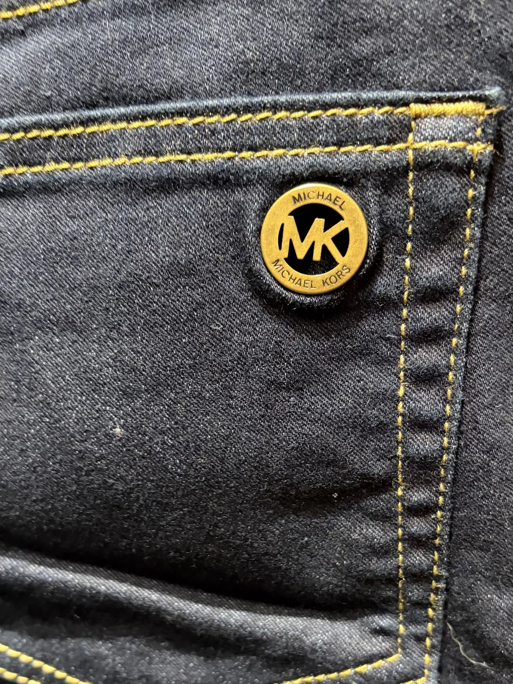 Michael Kors Dark Wash Skinny Jeans Size 6 28x29 Denim Pants 3015